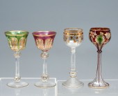 4 PC.ENAMELED CHALICES ATTRIBU