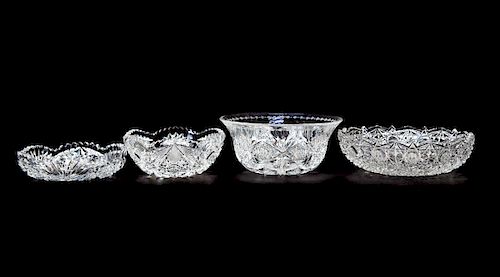 4 PCS ABP CUT GLASS, SINCLAIR