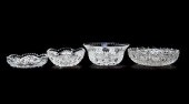4 PCS ABP CUT GLASS, SINCLAIR