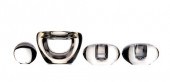 4 PCS ART GLASS INCLUDING LEER
