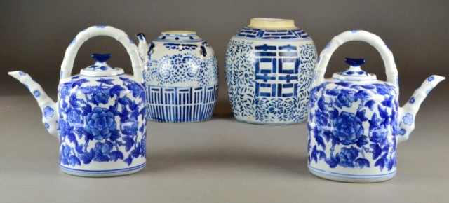 (4) Pcs. Chinese Blue and White