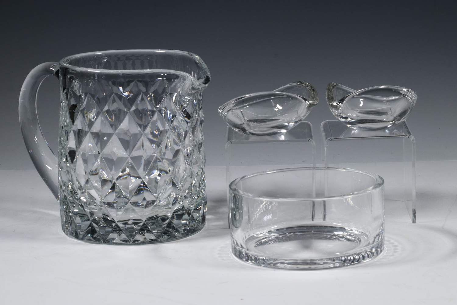 (4 PCS) CRYSTAL BARWARE Group of