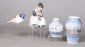 (4) Pcs Denmark porcelain, c/o