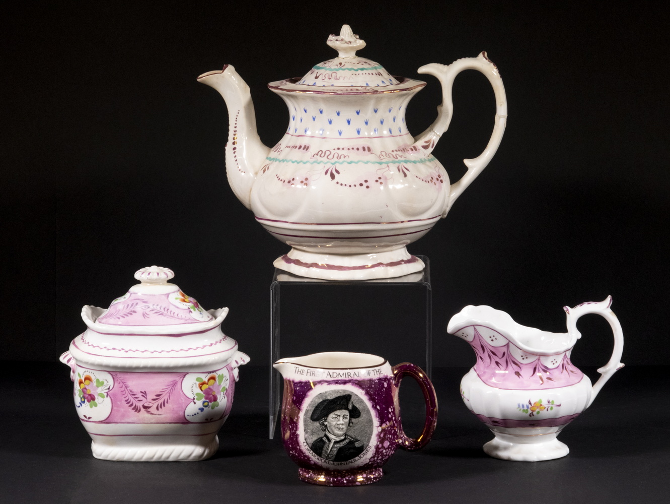 (4 PCS) ENGLISH LUSTREWARE