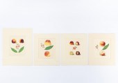 4 PCS, GEORGE BROOKSHAW PEACH