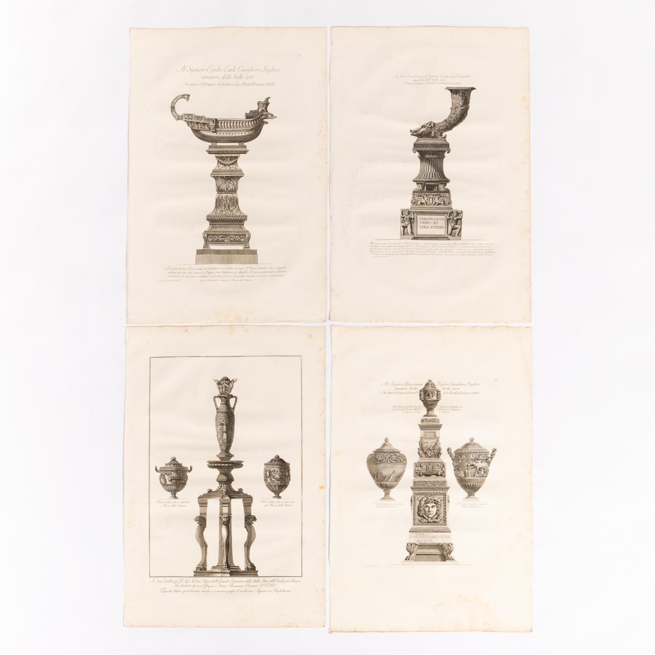 4 PCS GIOVANNI PIRANESI,