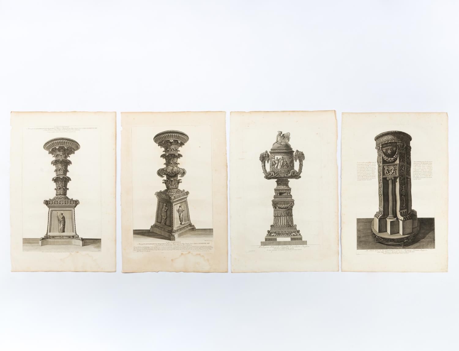 4 PCS, GIOVANNI PIRANESI,