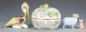 4 PCS. HEREND PORCELAINGroup o