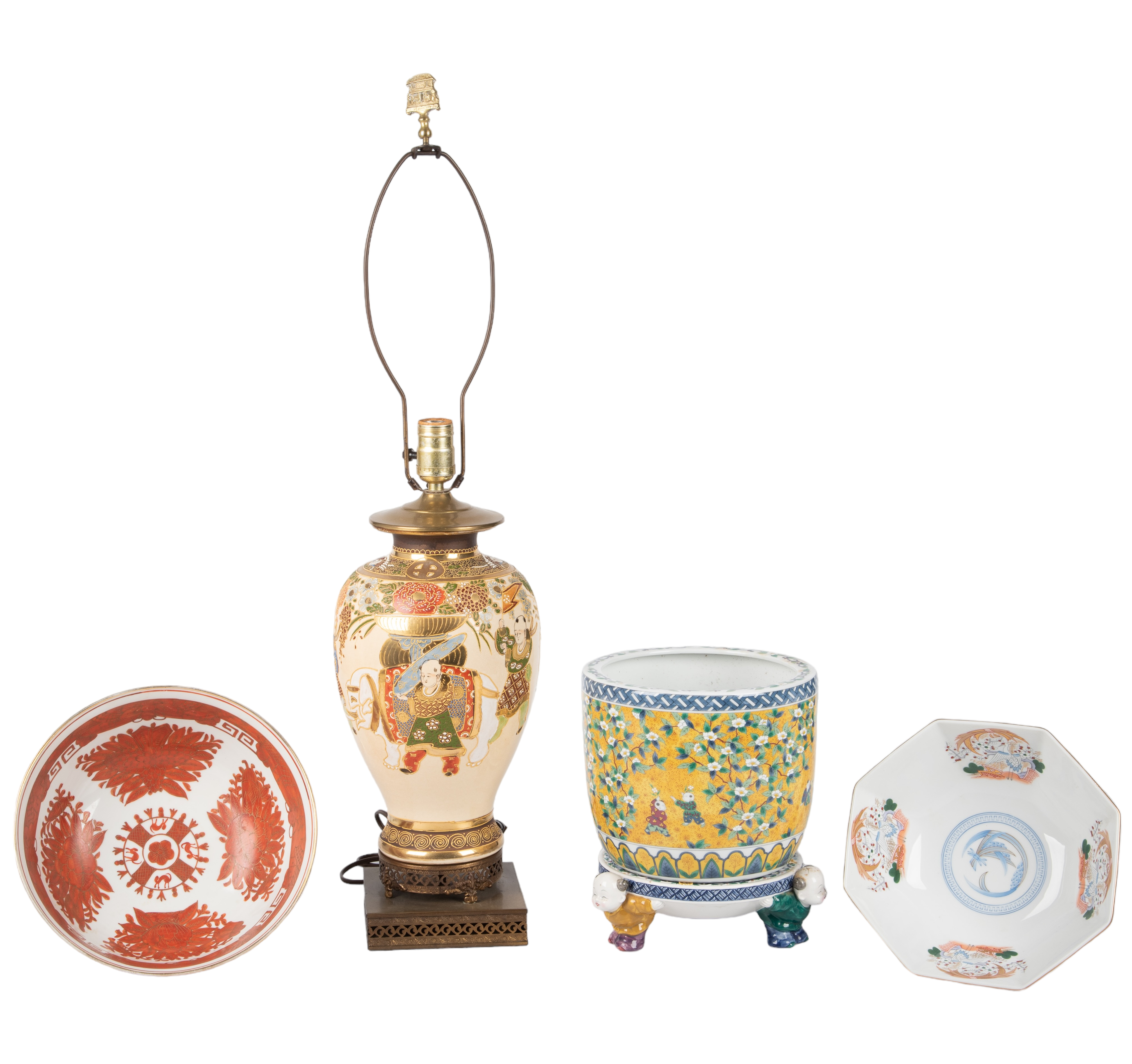 (4) Pcs Japanese porcelain, c/o