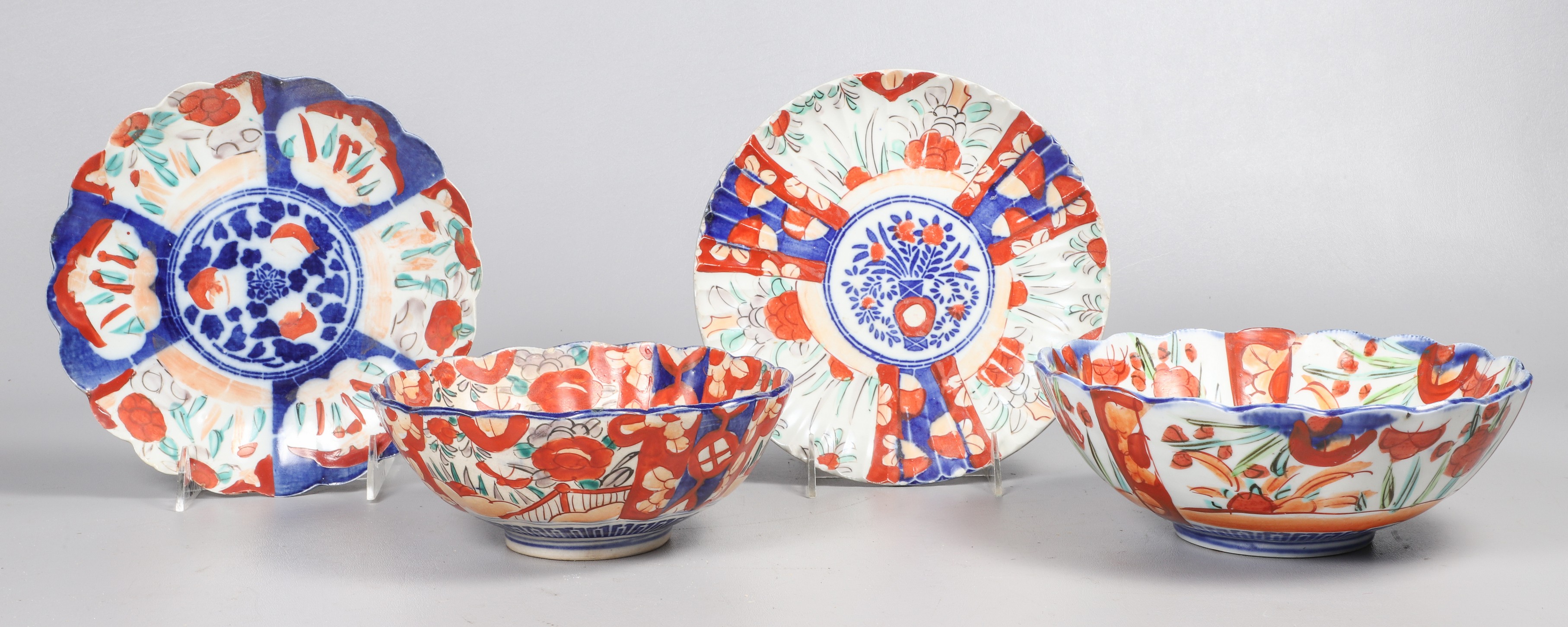 (4) Pcs Japanese porcelain,