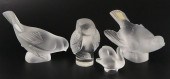 4 PCS LALIQUE FRANCE CRYSTAL B