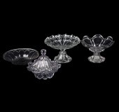(4) Pcs Loop flint glass, c/o