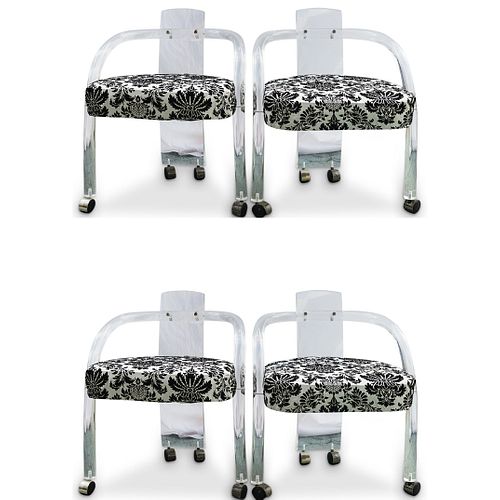 (4 PCS) MID CENTURY MODERN LUCITE