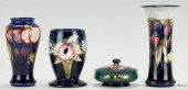 4 PCS MOORCROFT ART POTTERY, I