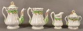 4 PCS. OF GREEN WHEAT PATTERN