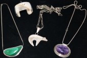 4 PCS. OF STERLING SILVER JEWE