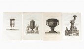 4 PCS, PIRANESI CLASSICAL DECO