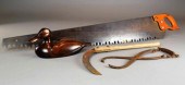 (4) PCS. PRIMITIVE WOODWORKING