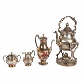 (4) Pcs silver plate, c/o Cres