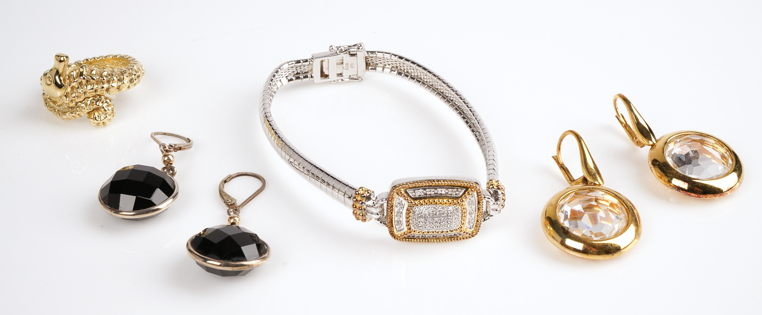 (4) Pcs sterling silver and gold