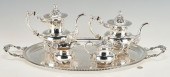 4 PCS. STERLING SILVER TEA SET