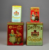 (4) PCS. TINWARE - DROSTE COCO