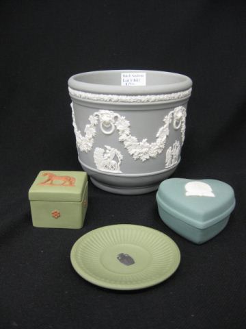 4 pcs. Wedgwood Jasperware;gray
