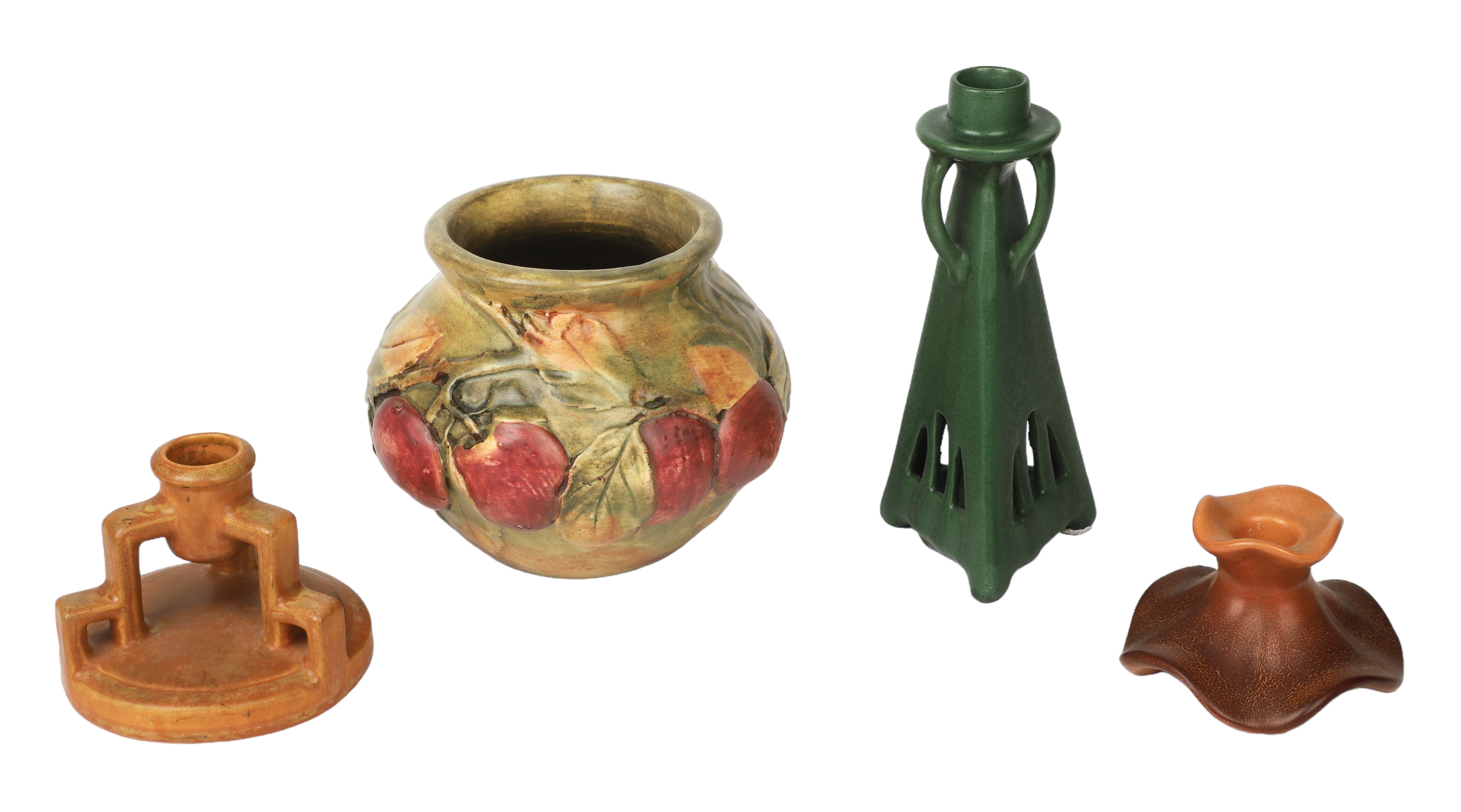 (4) Pcs Weller pottery, c/o