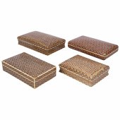 (4) Persian Khatam boxes,6-1/2