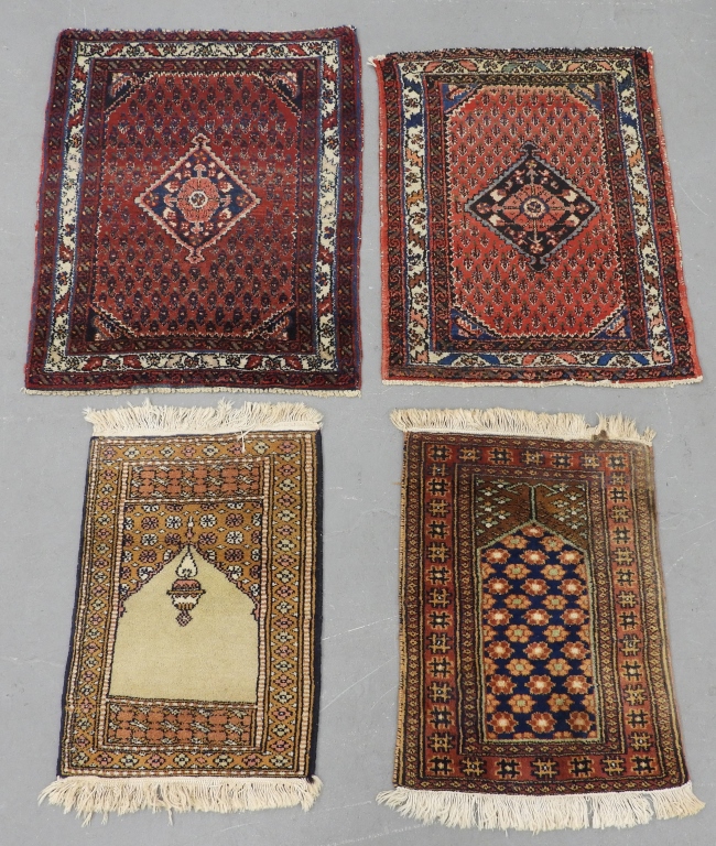 4 PERSIAN MIDDLE EASTERN PRAYER RUG