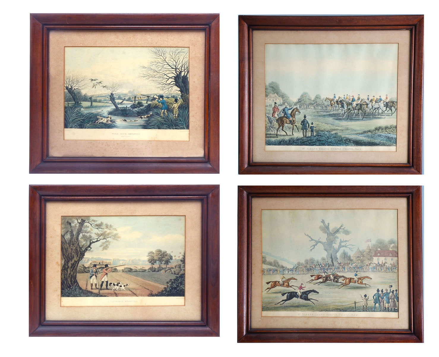 4 PIECE ANTIQUE PRINT LOT: 1) Saint