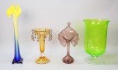 4 PIECE ART GLASS GROUPING4 pi