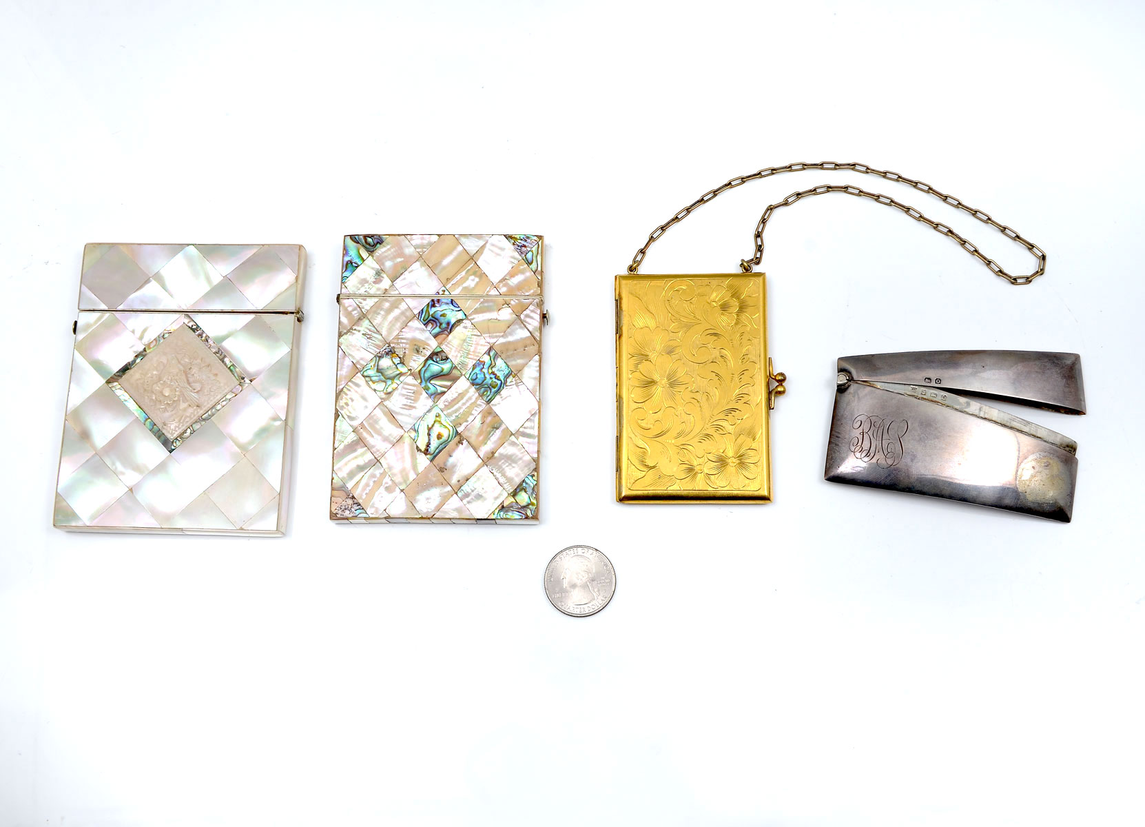 4 PIECE BUSINESS CARD HOLDER