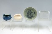 4 PIECE CHINESE PORCELAIN CENS