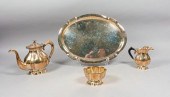 4 PIECE DUTCH 835 SILVER TEA S