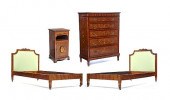 4 PIECE EDWARDIAN DECORATED MA