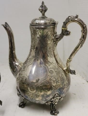 4 PIECE ENGLISH STERLING SILVER TEA