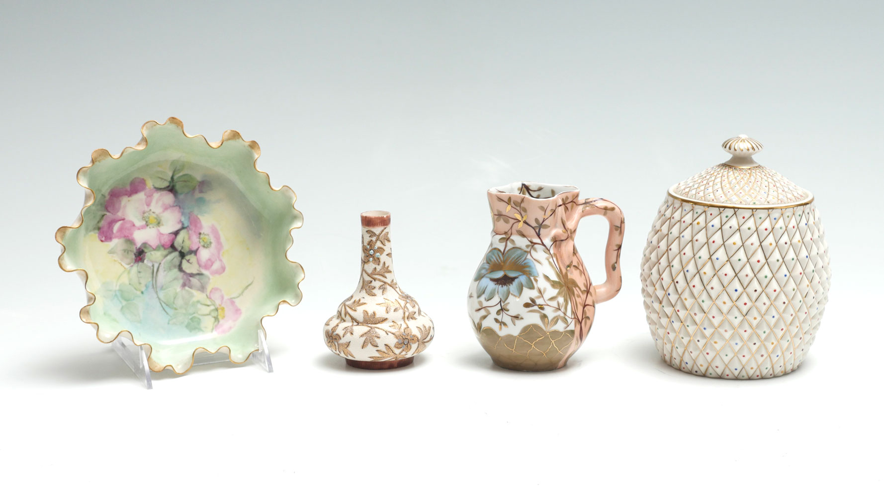 4 PIECE EUROPEAN PORCELAIN: