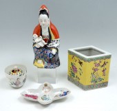 4 PIECE FAMILLE ROSE CHINESE P