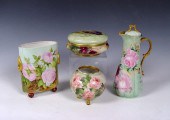 4 PIECE FRENCH LIMOGES: 1) Ros