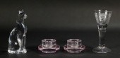 4 PIECE GLASS LOT BACCARAT & A