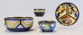 4 PIECE GOUDA ART POTTERY GROU