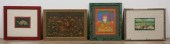 4 PIECE INDIAN ART LOT4 piece