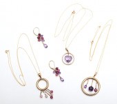 4 PIECE LORENZO 14K GOLD NECKL