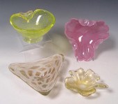 4 PIECE LOT ITALIAN ART GLASS: