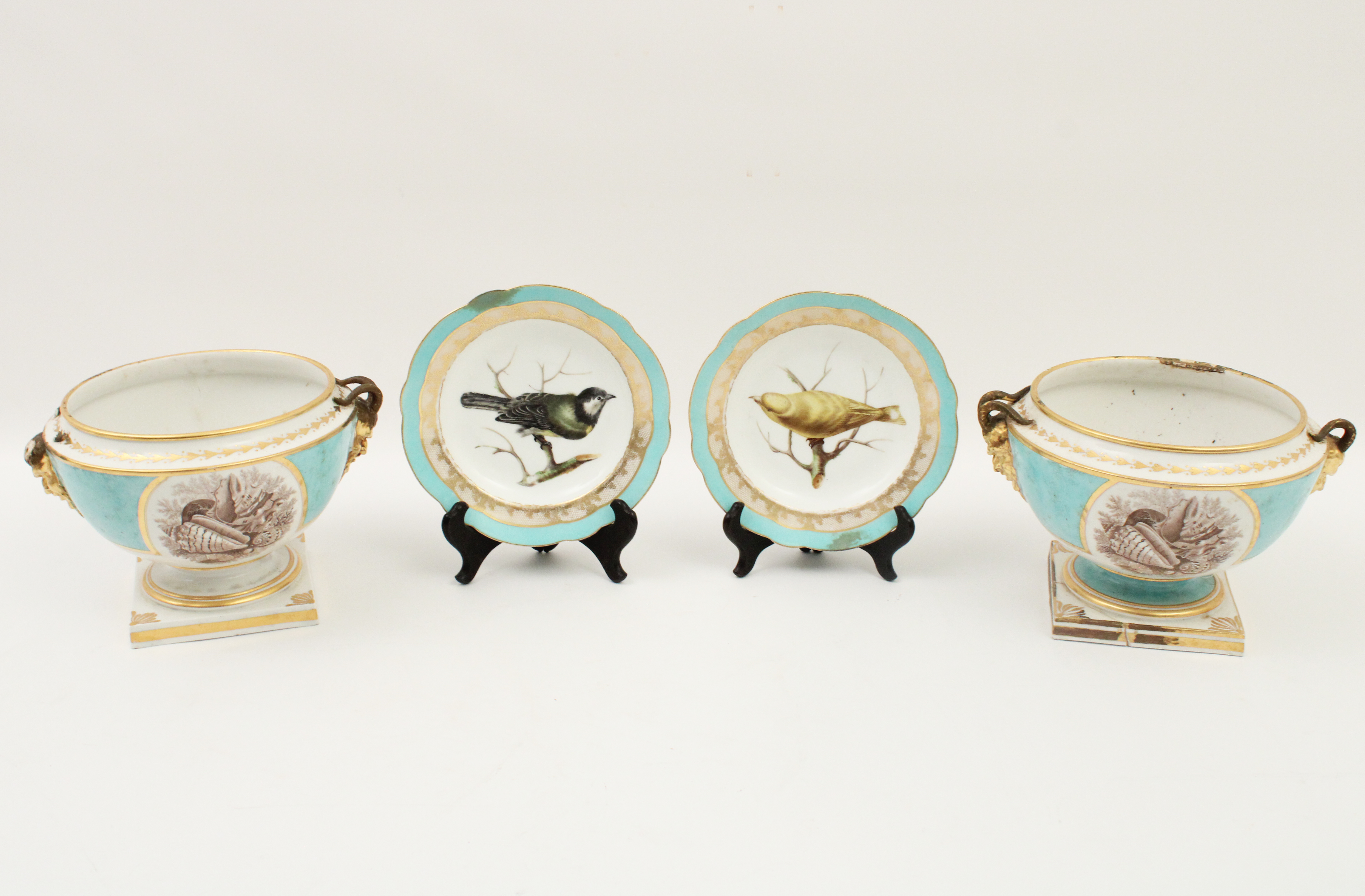 4 PIECE LOT OF FRENCH PORCELAIN 4