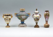 4 PIECE MEISSEN FRENCH ENAMEL