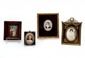 4 PIECE MINIATURE PAINTING LOT