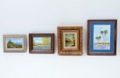 4 PIECE MINIATURE PAINTING LOT