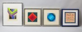 4 PIECE OP ART LOT4 piece Op A